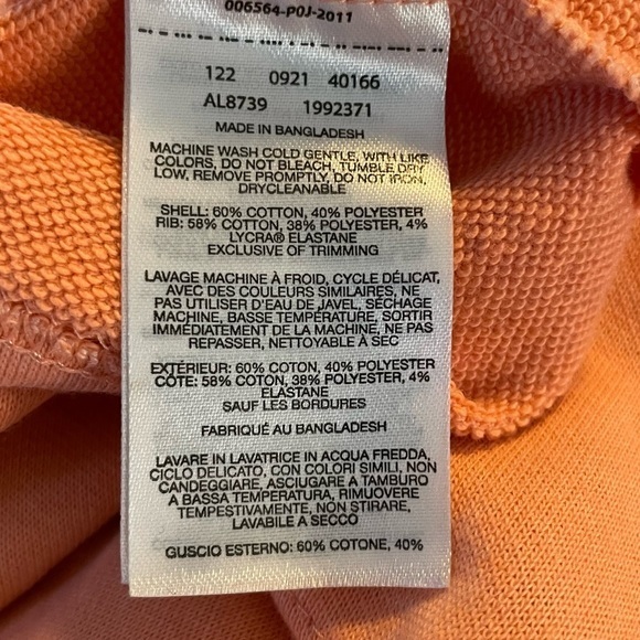 Columbia Trek French Terry Dress with Drawstring at Waist Coral/Peach Size Small - Picture 4 of 6